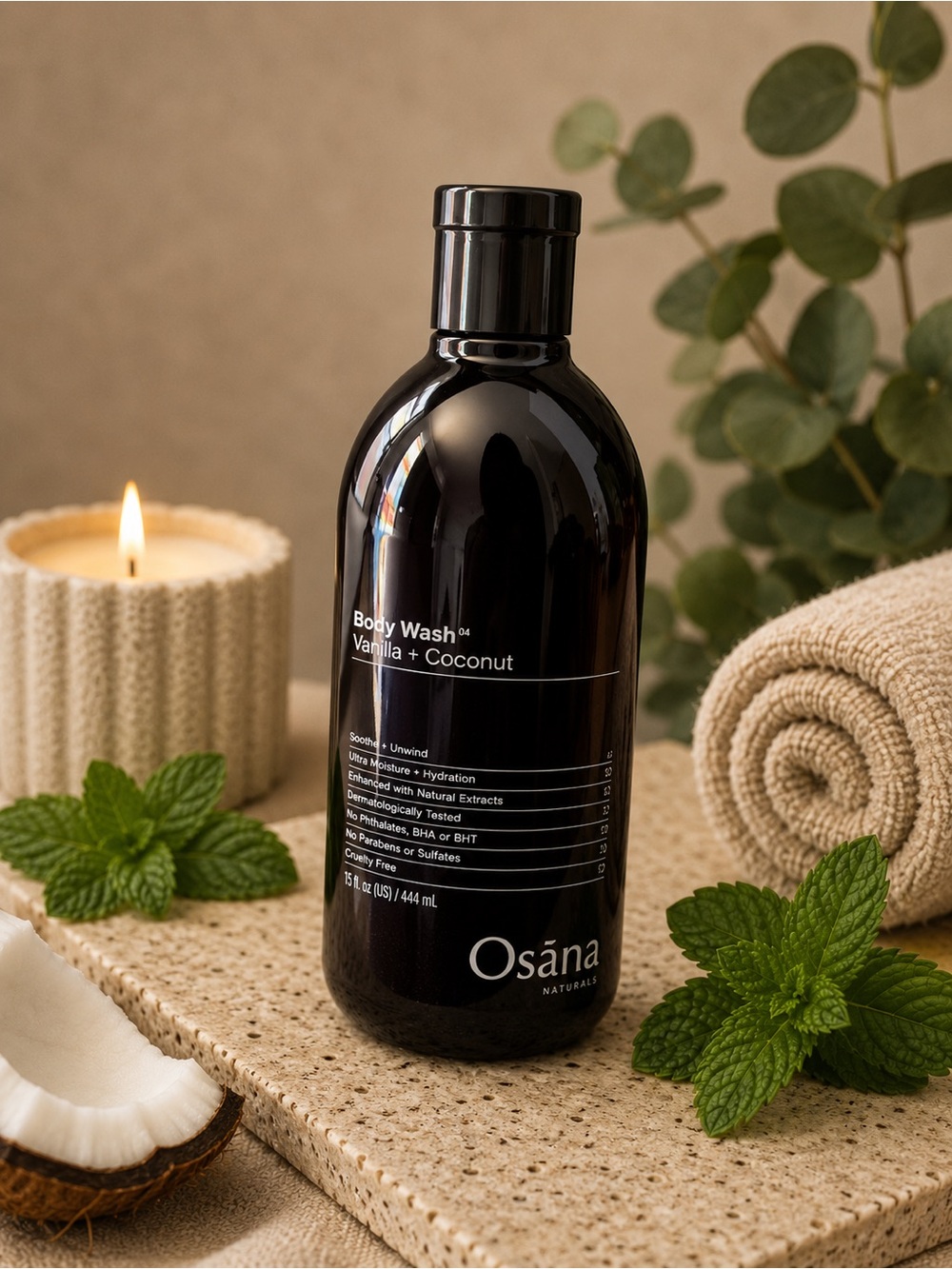 Osana Vanilla + Coconut Body Wash